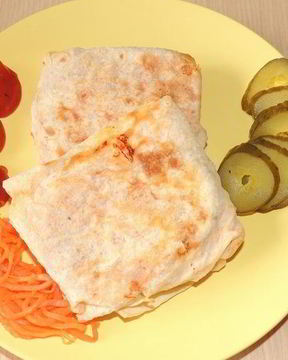 Лаваш с морковью и сыром