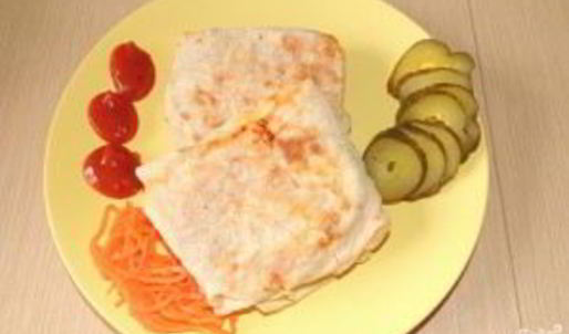 лаваш с морковью и сыром