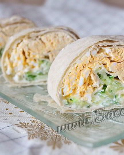 Рецепт лаваша с рыбным паштетом