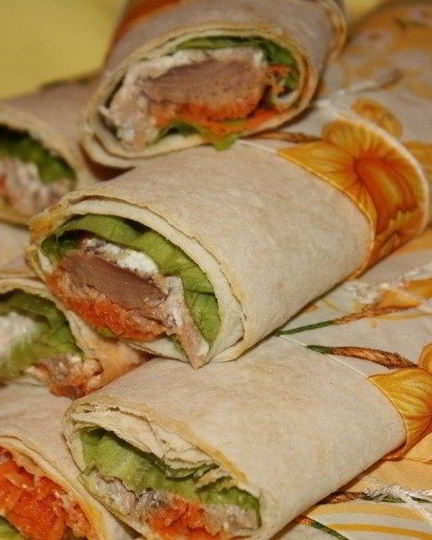 Рецепт лаваша с тунцом