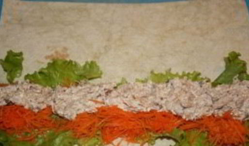 лаваш с тунцом