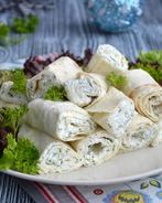 Лаваш с творогом и зеленью быстро и вкусно