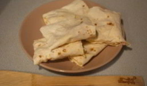 лаваш с ветчиной и твердым сыром