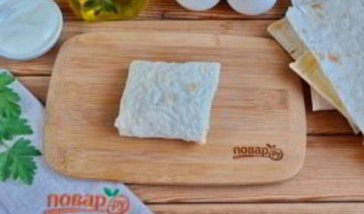 лаваш с яйцом и шпинатом