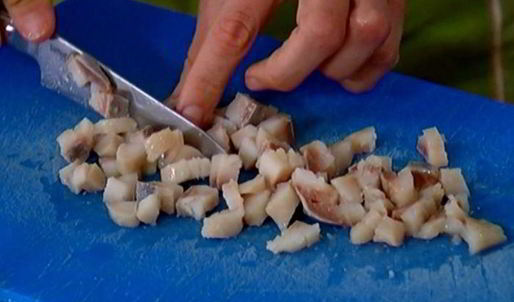 лаваш с яйцом, селедкой и зеленью