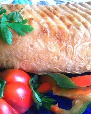 Мясной кекс в лаваше