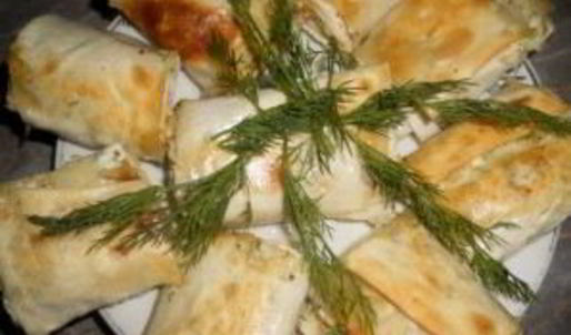 рулет с творогом из лаваша