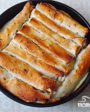 Рулеты из лаваша с квашеной капустой и мясом