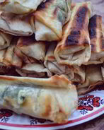 Сулугуни в лаваше на сковороде