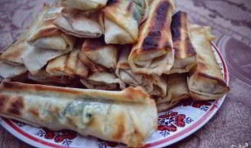 сулугуни в лаваше на сковороде