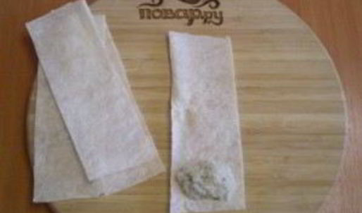 трубочки из лаваша, запеченные в духовке