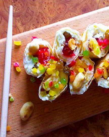 Рецепт творожных рулетиков с лавашом