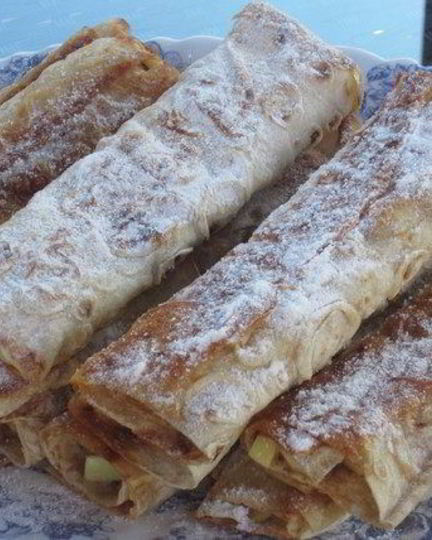 Рецепт яблок в лаваше