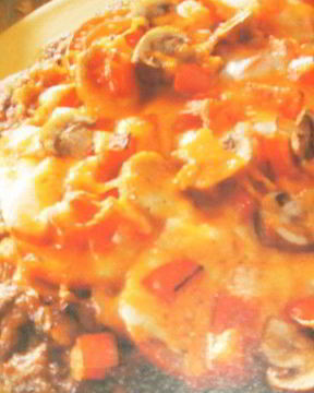 Большая свиная лепешка с начинкой