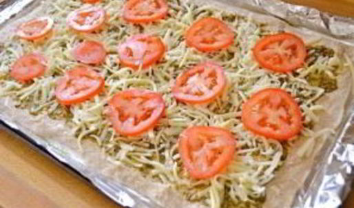 фокачча с песто