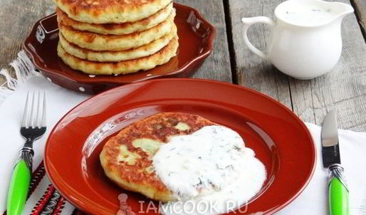 картофельные лепешки со шпинатной начинкой