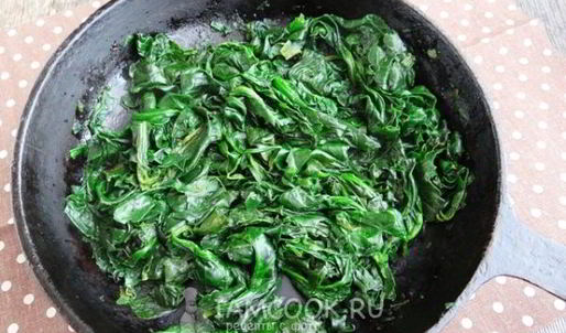 картофельные лепешки со шпинатной начинкой