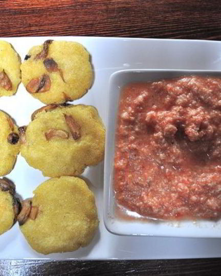 Рецепт кукурузных лепешек с грибами