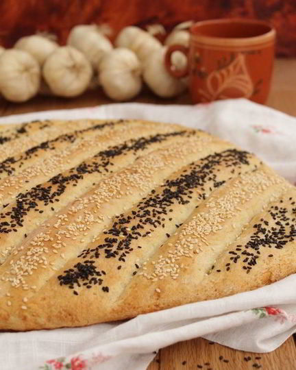 Рецепт лепешки полосатой