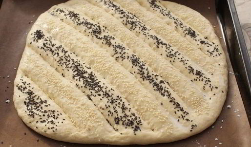 лепешка полосатая