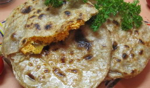 лепешки чапати с начинкой