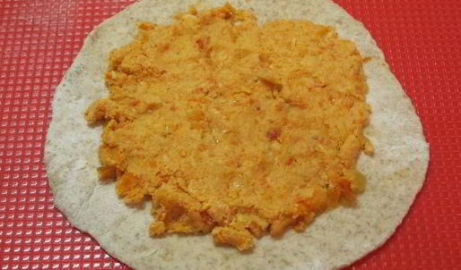 лепешки чапати с начинкой