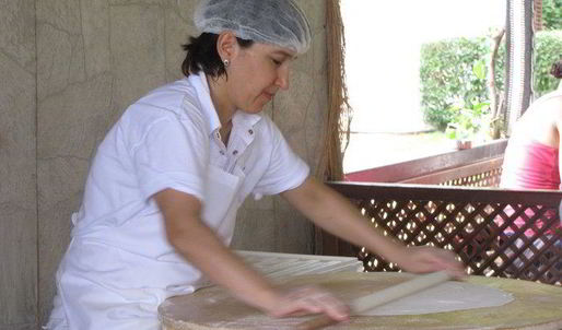 лепешки гезлеме с мясом и картошкой