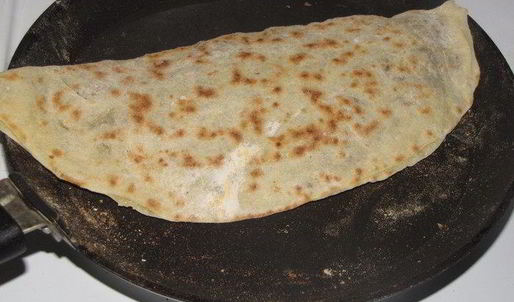 лепешки гезлеме с мясом и картошкой