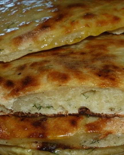 Рецепт лепешки из дрожжевого теста на сковороде