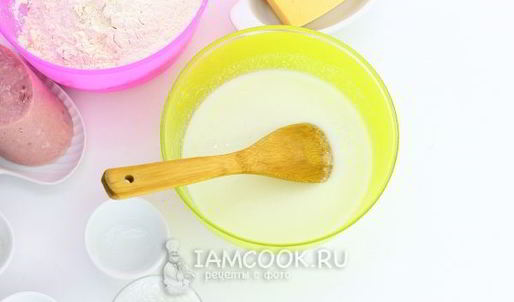 лепешки с сыром и ветчиной на сковороде