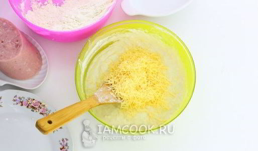 лепешки с сыром и ветчиной на сковороде