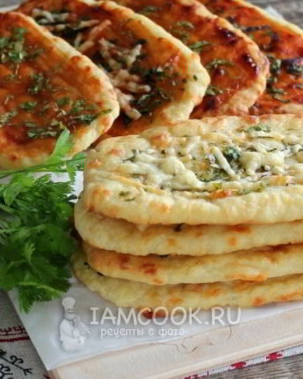 Рецепт лепешек с сыром в духовке