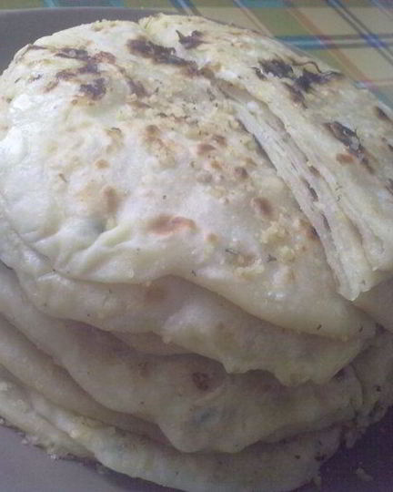 Рецепт лепешек с творогом, адыгейским сыром и картофелем