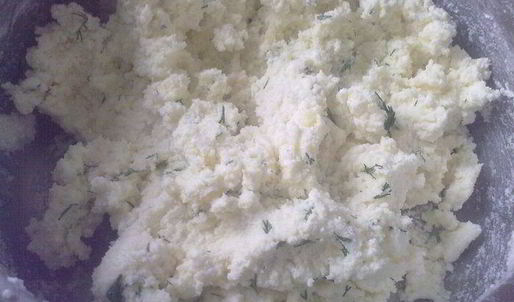 лепешки с творогом, адыгейским сыром и картофелем