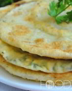 Лепешки с творогом и сыром