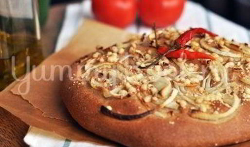 луковая фокачча с сыром