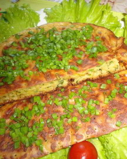 Рецепт луковой лепешки