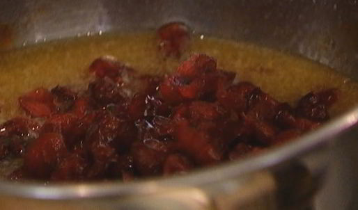 овсяные лепешки с бананами и клюквой