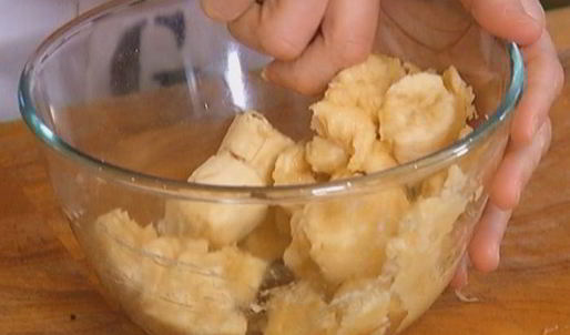 овсяные лепешки с бананами и клюквой