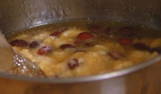 овсяные лепешки с бананами и клюквой