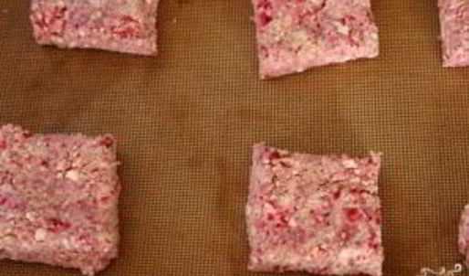 сливочные лепешки с малиной