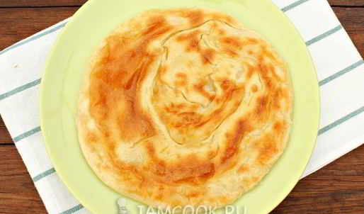 слоеные лепешки на сковороде