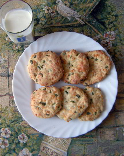 Рецепт сырных лепешек с зеленью