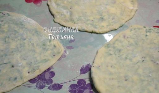 заварные лепешки с сыром и зеленью