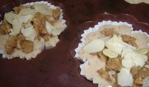 абрикосовые маффины с миндальным штрейзелем