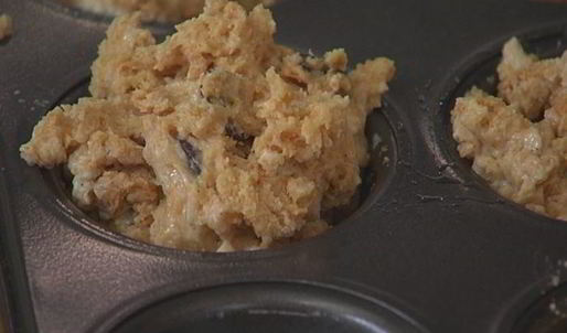 арахисовые маффины с горьким шоколадом