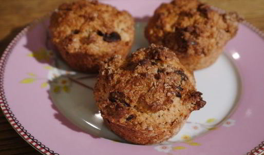 арахисовые маффины с горьким шоколадом