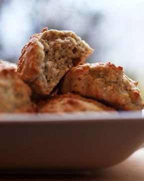 Бананово-овсяные маффины