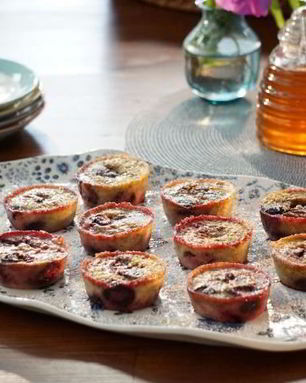 Бананово-вишневые маффины