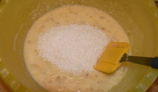 банановые маффины с кокосовым облачком